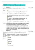      NURSING 3165 Quiz 1 Questions & Answers