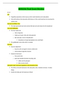 BIOS256 A & P IV Final Exam Study Guide (Latest - 2021) / BIOS 256 A & P IV Final Exam Review: Chamberlain College of Nursing