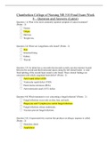 NR 510 Final Exam Week 8 &ndash; Question and Answers &lpar;Latest&rpar;