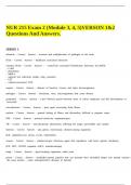 NUR 215 Exam 2 &lpar;Module 3&comma; 4&comma; 5&rpar;VERSON 1&2 Questions And Answers&period;