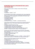 PATHOPHYSIOLOGY 9TH EDITION MCCANCE TEST BANK 2023
