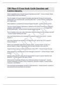 TBS Phase II Exam Study Guide Questions and Correct Answers&period;