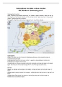 Summary International Markets Spanish - Culture studies IBC year 1
