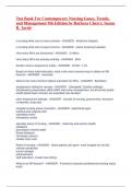 Test Bank For Contemporary Nursing Issues