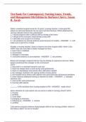 Test Bank For Contemporary Nursing Issues
