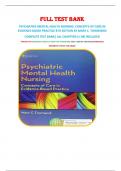 FULL TEST BANK PSYCHIATRIC MENTAL HEALTH NURSING&colon; CONCEPTS OF CARE IN EVIDENCE-BASED PRACTICE 8TH EDITION BY MARY C&period; TOWNSEND  COMPLETE TEST BANK&vert; ALL CHAPTERS &lpar;1-38&rpar; INCLUDED PRINTED PDF&vert; ORIGINAL DIRECTLY FROM THE PUBLISHER&vert; 100&percnt; VERIFIED ANSWERS&vert;DOWNLO