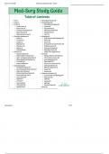 Med Surg Study Bundle - Notesfor graded A&plus;