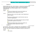 NURSING 3165 Review Test Submission Quiz 6 with Answers
