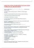 CPSGT PT&period;1 FINAL EXAM NEWEST ACTUAL EXAM COMPLETE ALL 100 QUESTIONS