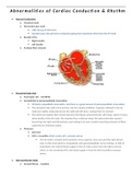 NURS/ 1-24 Abnormalities of Cardiac Conduction & Rythm | COMPLETE STUDY GUIDE.