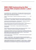 RIMS CRMP-Implementing the Risk Process With complete solution &vert; Latest 2024&sol;25