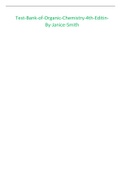 Test Bank of Organic Chemistry 4th Edition By Janice Smith