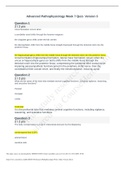  NR 507 Week 7 Quiz Advanced Pathophysiology &ndash; Version 3