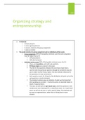 Literally, word-for-word transcribed lectures for the open book exam:  Organizing Strategy And Entrepreneurship (440807-M-6) 