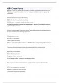 OB Questions And Answers LATEST