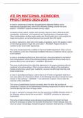 ATI RN MATERNAL NEWBORN PROCTORED 2024 5 versions