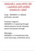Fieldcraft 2 &lpar;68W&rpar; exam with 160 &plus; questions with verified answers A&plus; rated