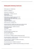 Radiographic Positioning&colon; Final Exam 