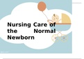 Nursing Care on New Born Baby