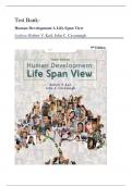 Test Bank for Human Development A Life-Span View 9th Edition By Robert V&period; Kail&comma; John C&period; Cavanaugh &vert;&vert; Latest Edition