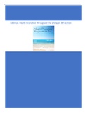 Edelman- Health Promotion Throughout the Life Span, 8th Edition Testbank