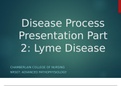 Disease Process Presentation: Lyme Disease