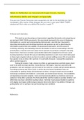 NR 512 Week 8&colon; Reflection on Second Life Experiences&comma; Nursing Informatics Skills and Impact on Specialty