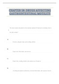 CHAPTER 58- DRUGS AFFECTING GASTROINTESTINAL MOTILITY