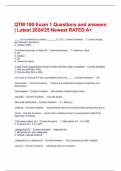 QTM 100 Exam 1 Questions and answers &vert; Latest 2024&sol;25 Newest RATED A&plus;