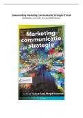 Samenvatting Marketingcommunicatiestrategie, ISBN: 9789001899950  Marketing Communicatie Strategie