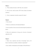 international relations theory Weekly Key Questions