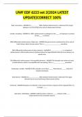 UWF EDF 6223 set 2&lpar;2024 LATEST UPDATE&rpar;CORRECT 100&percnt;