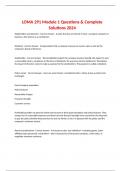  LOMA 291 Module 1 Questions & Complete Solutions 2024