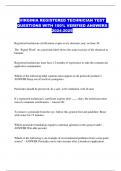 VIRGINIA REGISTERED TECHNICIAN TEST QUESTIONS WITH 100&percnt; VERIFIED ANSWERS 2024-2025