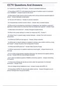 CCTV Questions And Answers