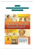 TEST BANK For Nursing Health Assessment The Foundation of Clinical Practice&comma; 3rd Edition&comma; Patricia M&period; Dillon&comma; All Chapters 1 - 27&comma; Complete Newest Version