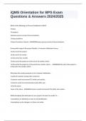 iQMS Orientation for BPS Exam Questions & Answers 2024&sol;2025