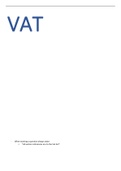 Value added tax (VAT)