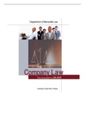 Department of Mercantile Law-LML 4806-company law-study guide&period;