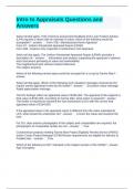 Intro to Appraisals Questions and Answers