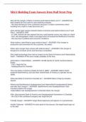 M&A Modeling Exam Answers from Wall Street Prep