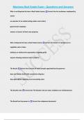 Montana Real Estate Exam &semi; Questions and Answers