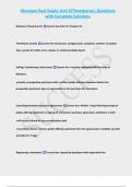 Montana Real Estate Unit 6&lpar;Timeshares&rpar;&semi; Questions  with Complete Solutions