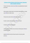 Montana Real Estate Exam Compilations&lpar;100&percnt; Solved&rpar;