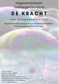 Geslaagde scriptie hoog sensitiviteit bij kinderen en de inzet van beeldende therapie (Okt. 2021 - Hogeschool Utrecht - Vaktherapie Beeldend - Cijfer 88/100