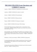 PHI 2010  Bundled Exam Questions Package with Correct Answers