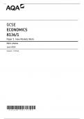 AQA GCSE ECONOMICS PAPER 1  JUNE 2024 FINAL MARK SCHEME  &lpar;8136-1&rpar; How Markets Work