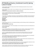ATI MedSurg Exams&lowbar;Combined A and B&lowbar;Spring Latest A Guide
