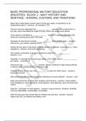 BASIC PROFESSIONAL MILITARY EDUCATION &lpar;ENLISTED&rpar; - BLOCK 2 - NAVY HISTORY AND HERITAGE - HONORS&comma; CUSTOMS&comma; AND TRADITIONS