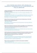 XCEL TESTING SOLUTIONS- LIFE AND HEALTH INSURANCE- WEIGHTED EXAM ALL 150 QUESTIONS AND WELL ELABORATED ANSWERS